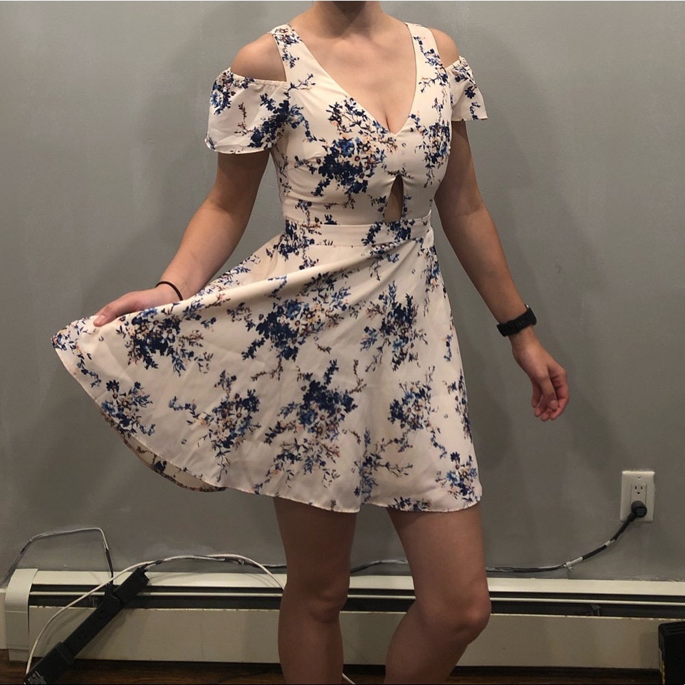 Ali & Jay Chasing Butterflies Cold Shoulder Dress